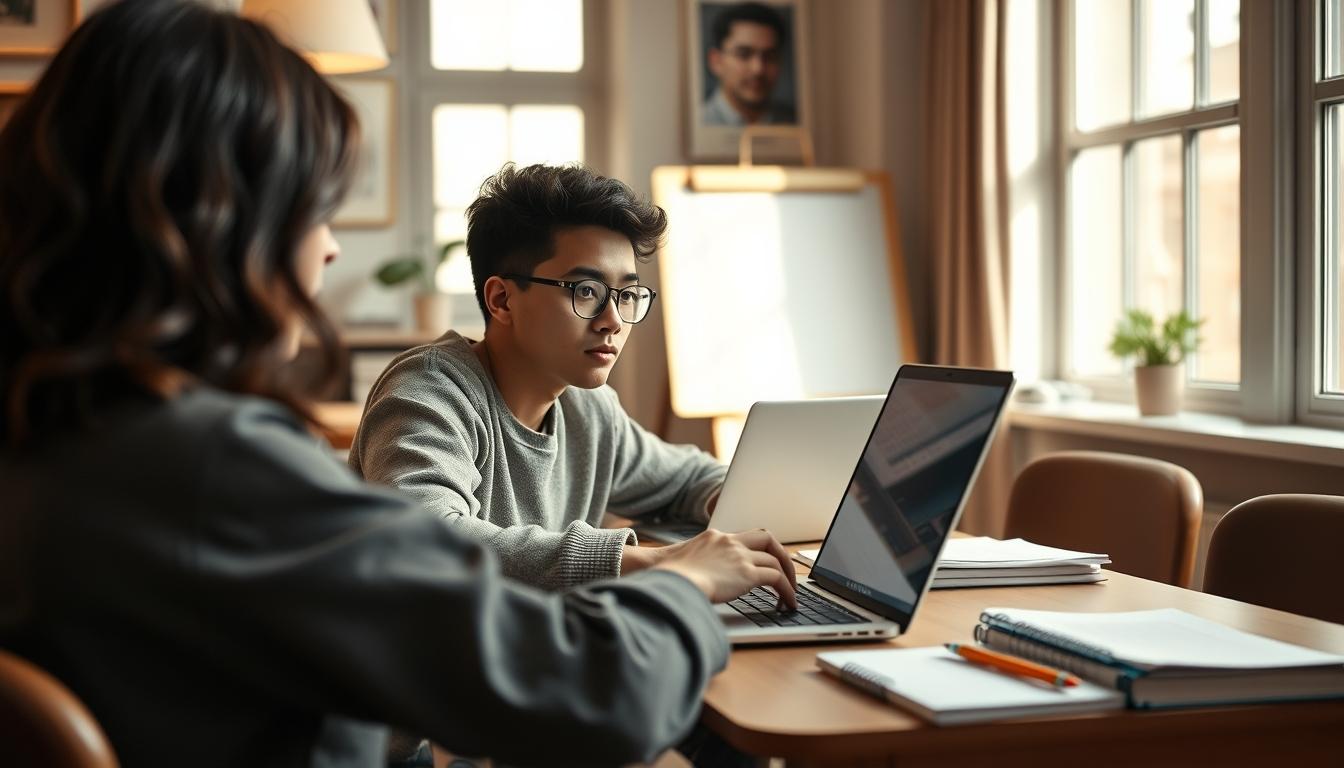 Modern university campus for students